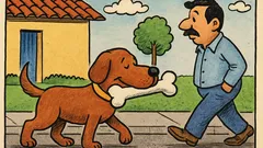 Chiste: ¿Por qué el perro carga hueso?